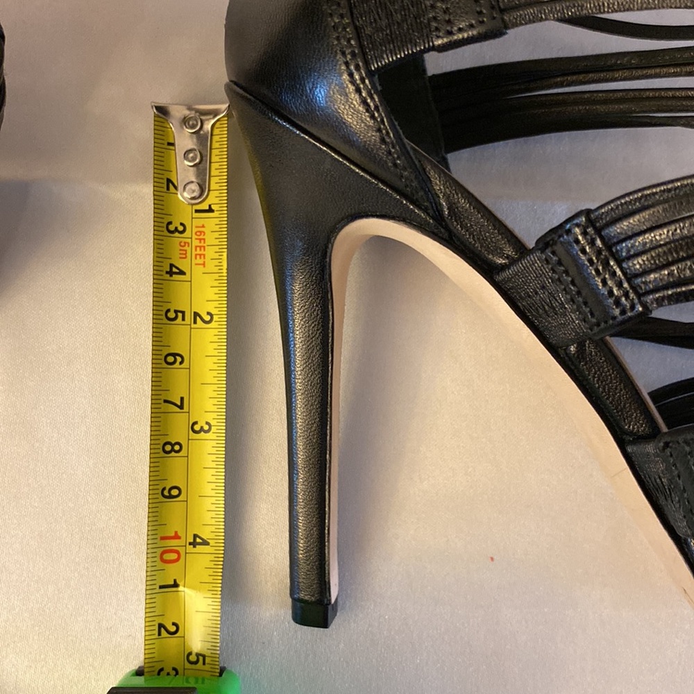 Via Spiga women’s designer Italian leather strappy heeled sandals black 9.5 🌹 - Picture 11 of 11